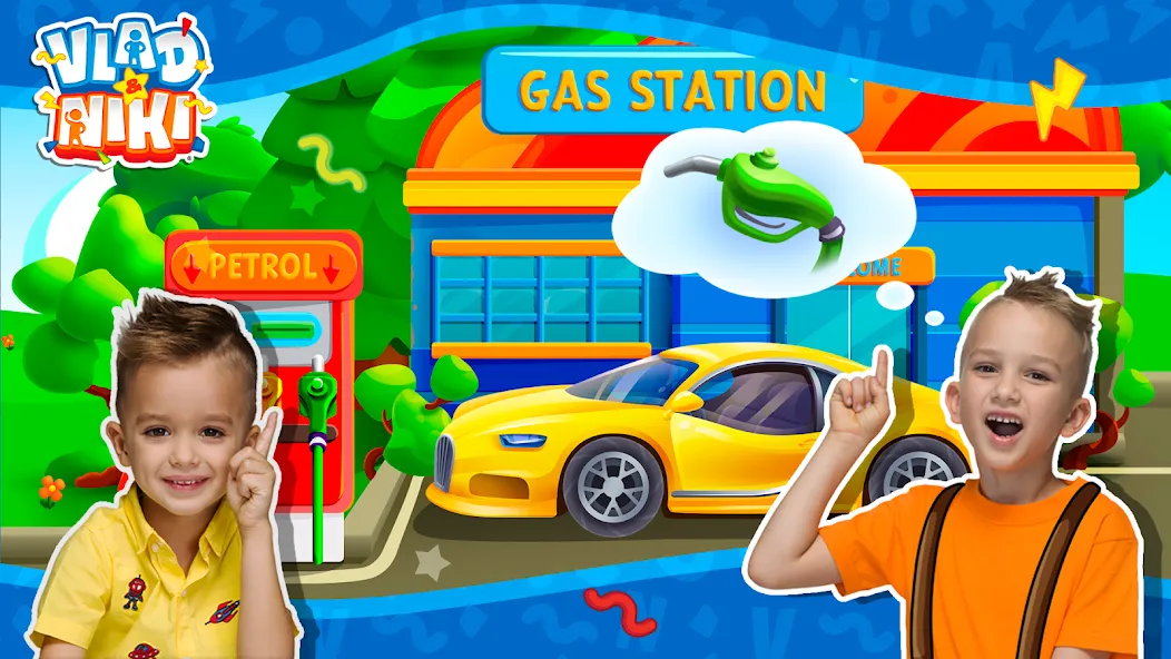 Скачать взломанную Vlad and Niki: Car Service  [МОД Бесконечные монеты] — полная версия apk на Андроид screen 3