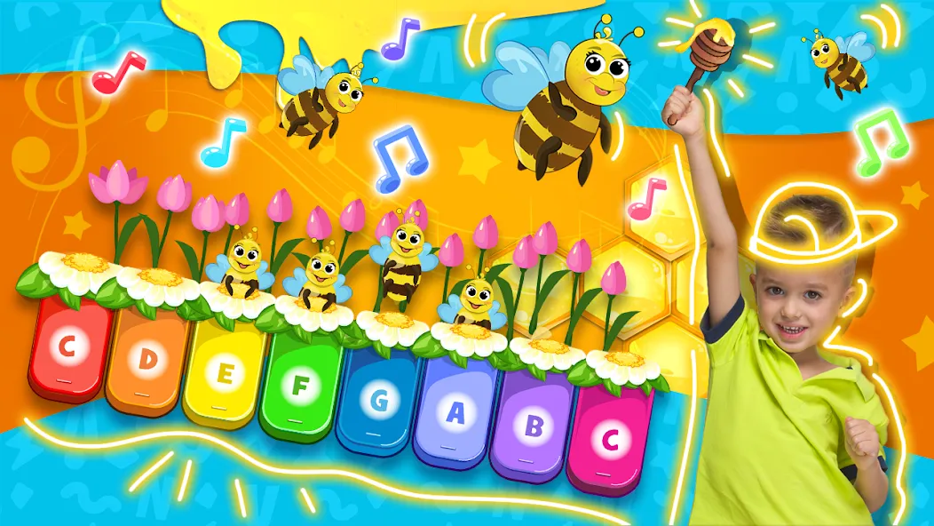 Взломанная Vlad and Niki: Kids Piano  [МОД Unlimited Money] — полная версия apk на Андроид screen 1