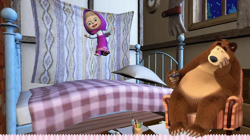 Взломанная Masha and the Bear: Good Night  [МОД Бесконечные монеты] — стабильная версия apk на Андроид screen 3