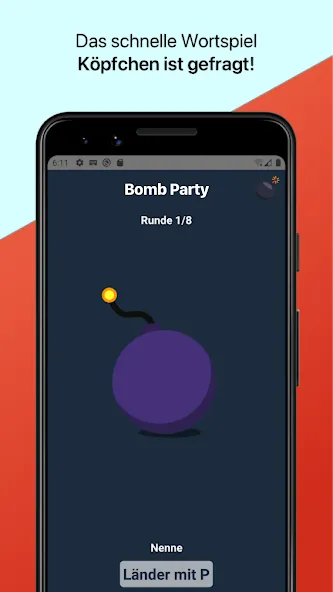 Скачать взлом Bomb Party: Das Bombenspiel! (Бомб Пати)  [МОД Mega Pack] — стабильная версия apk на Андроид screen 2