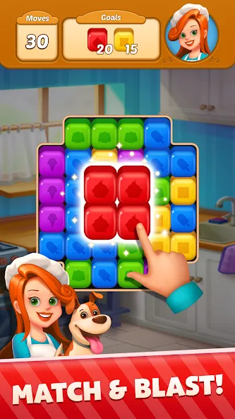 Взломанная Sweet Cube Blast (Свит Кьюб Бласт)  [МОД Unlocked] — последняя версия apk на Андроид screen 2