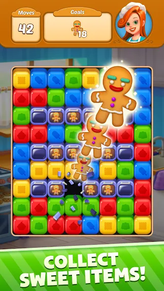 Взломанная Sweet Cube Blast (Свит Кьюб Бласт)  [МОД Unlocked] — последняя версия apk на Андроид screen 5