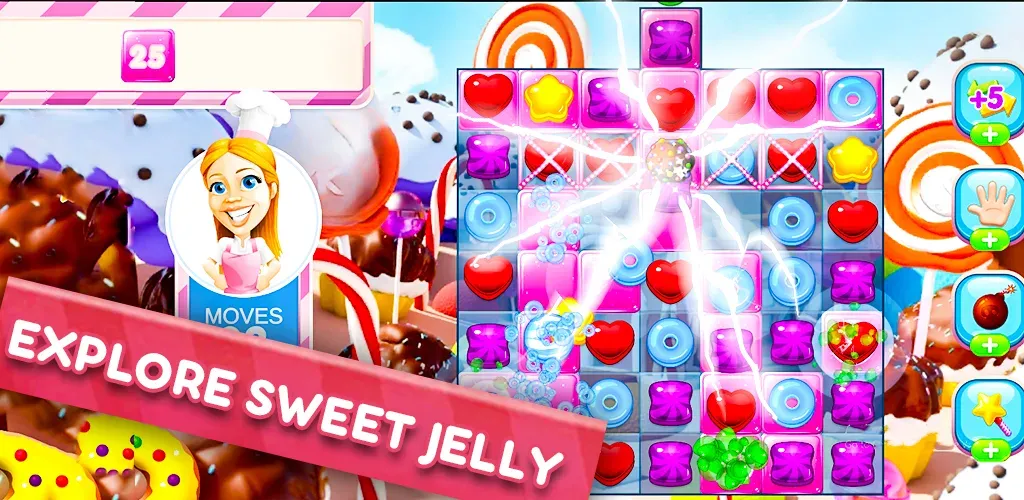 Взлом Jelly Kingdom Crush — Match 3  [МОД Unlimited Money] — полная версия apk на Андроид screen 3