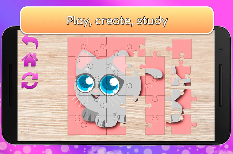 Скачать взломанную Kids Games for Girls. Puzzles  [МОД Mega Pack] — полная версия apk на Андроид screen 3