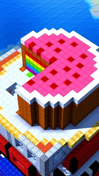 Скачать взлом Tower Craft — Block Building (Тауэр Крафт)  [МОД Много денег] — последняя версия apk на Андроид screen 1