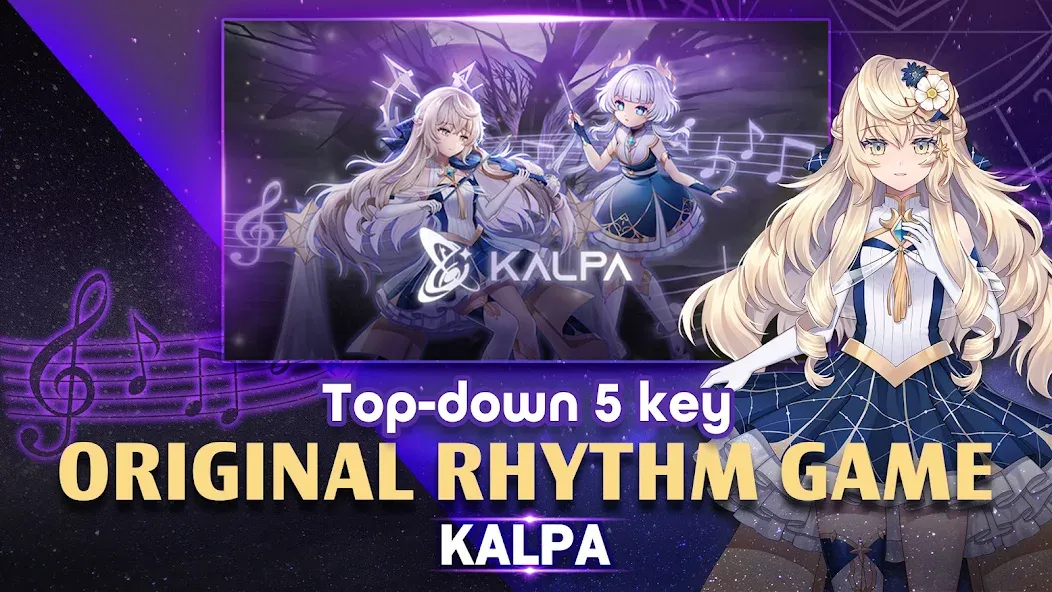 Скачать взлом KALPA — Original Rhythm Game (КАЛПА)  [МОД Бесконечные монеты] — последняя версия apk на Андроид screen 2