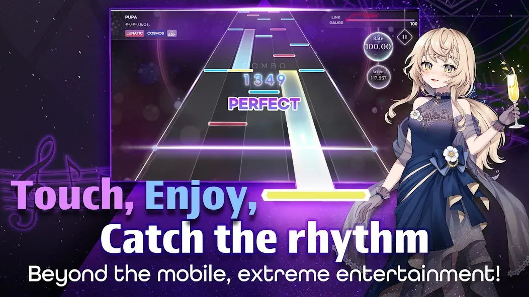 Скачать взлом KALPA — Original Rhythm Game (КАЛПА)  [МОД Бесконечные монеты] — последняя версия apk на Андроид screen 3