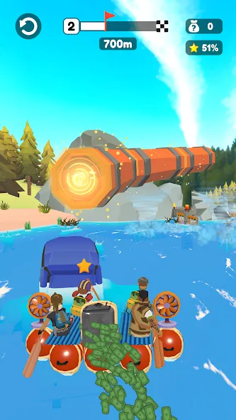 Скачать взломанную Raft Racing (ДИУАфтинг)  [МОД Mega Pack] — стабильная версия apk на Андроид screen 1