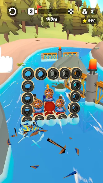 Скачать взломанную Raft Racing (ДИУАфтинг)  [МОД Mega Pack] — стабильная версия apk на Андроид screen 4