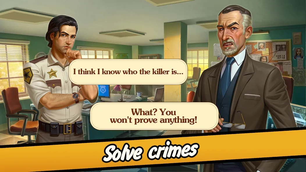 Взломанная Solitaire Crime Stories  [МОД Все открыто] — полная версия apk на Андроид screen 4