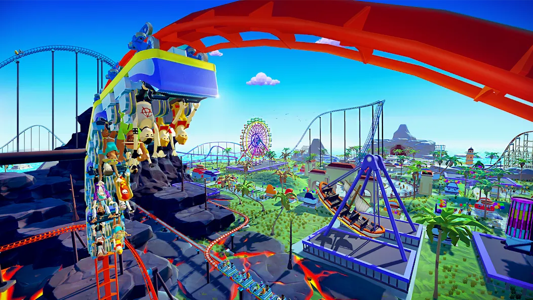 Взломанная Real Coaster: Idle Game (Реал Коастер)  [МОД Unlimited Money] — полная версия apk на Андроид screen 1