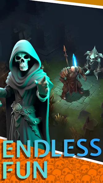 Взломанная Necromancer Hero: Skeletons 3D (Некромантгерой)  [МОД Unlimited Money] — полная версия apk на Андроид screen 2