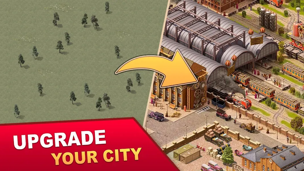 Взлом Steam City: Town building game (Стим Сити)  [МОД Mega Pack] — полная версия apk на Андроид screen 1