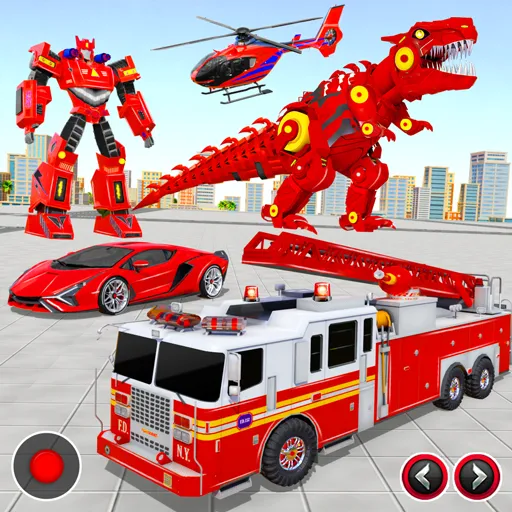 Взломанная Fire Truck Robot Car Game  [МОД Бесконечные деньги] — полная версия apk на Андроид screen 1