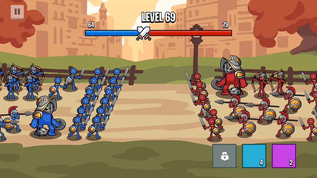 Скачать взломанную Stick Battle: War of Legions (Стик битва)  [МОД Меню] — последняя версия apk на Андроид screen 2