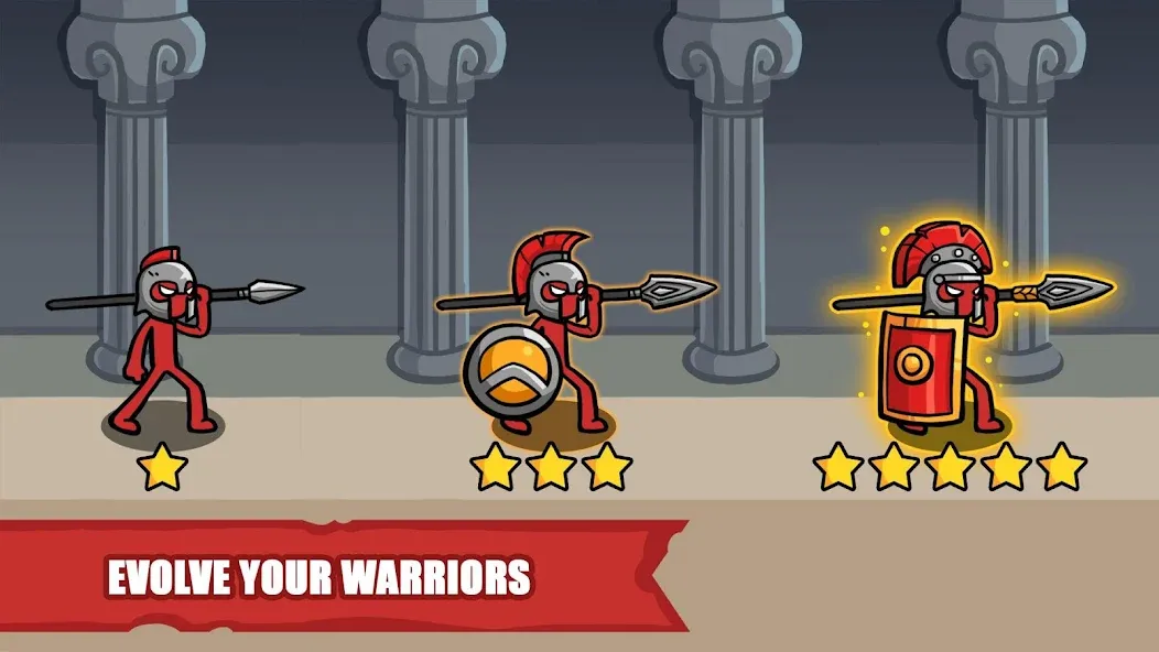 Скачать взломанную Stick Battle: War of Legions (Стик битва)  [МОД Меню] — последняя версия apk на Андроид screen 3