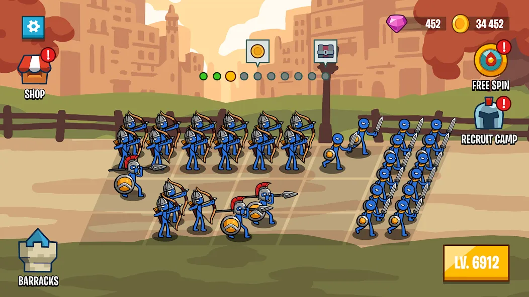 Скачать взломанную Stick Battle: War of Legions (Стик битва)  [МОД Меню] — последняя версия apk на Андроид screen 4