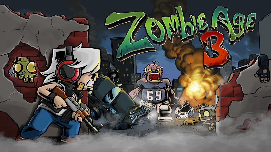 Скачать взлом Zombie Age 3 Premium: Survival (Зомби Возраст 3 Премиум)  [МОД Все открыто] — последняя версия apk на Андроид screen 1