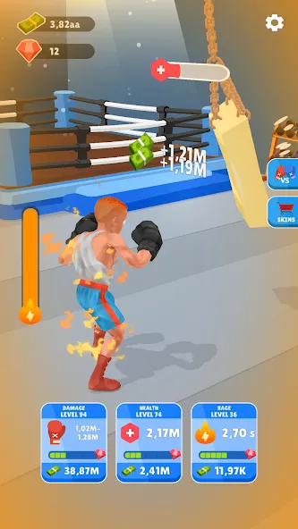 Взлом Tap Punch — 3D Boxing (Тап Панч)  [МОД Много денег] — стабильная версия apk на Андроид screen 1