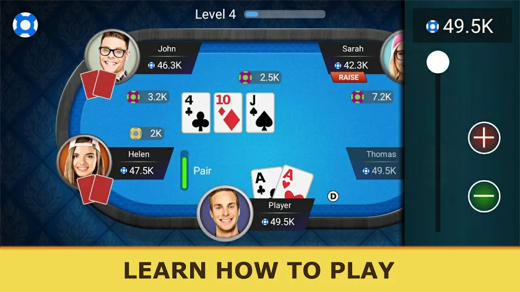 Взломанная Poker Offline: Texas Holdem  [МОД Меню] — последняя версия apk на Андроид screen 3