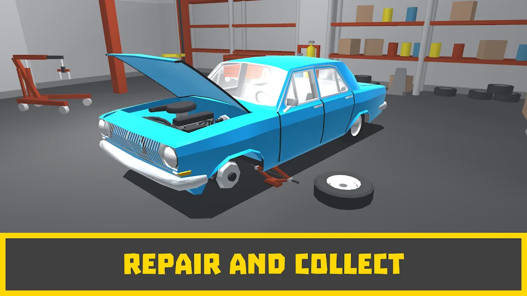 Взломанная Retro Garage — Car Mechanic  [МОД Unlimited Money] — последняя версия apk на Андроид screen 1