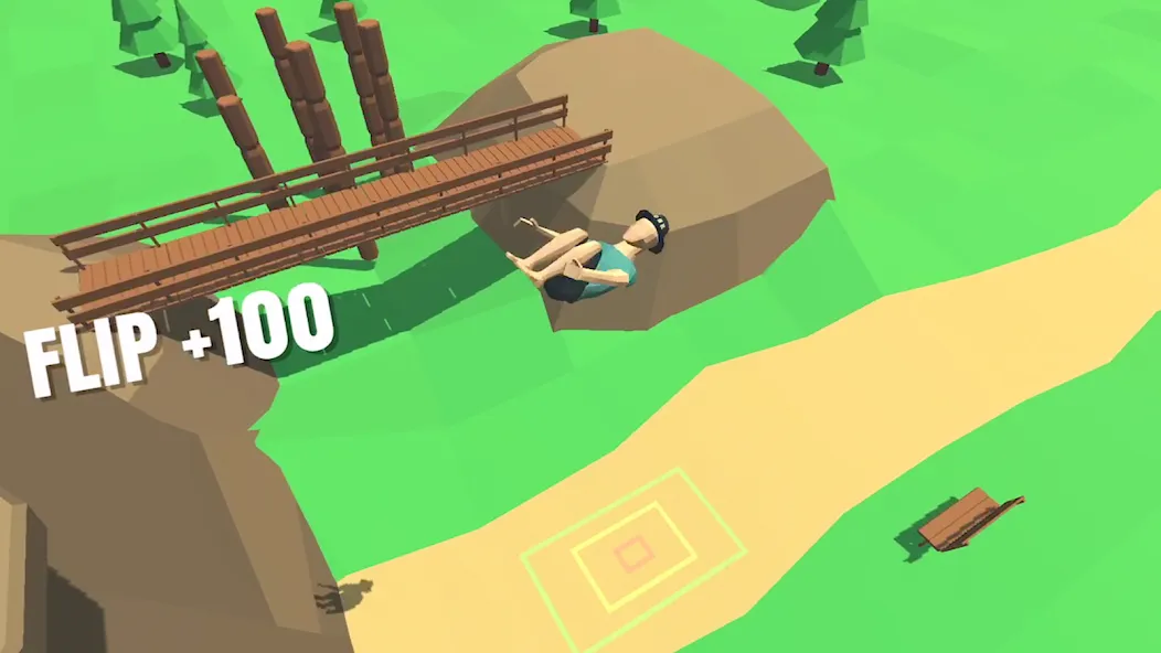 Скачать взломанную Flip Trickster — Parkour Simul (Флип Трикстер)  [МОД Unlocked] — последняя версия apk на Андроид screen 1