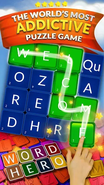 Взлом WordHero : word finding game (ВордХиро)  [МОД Все открыто] — последняя версия apk на Андроид screen 1