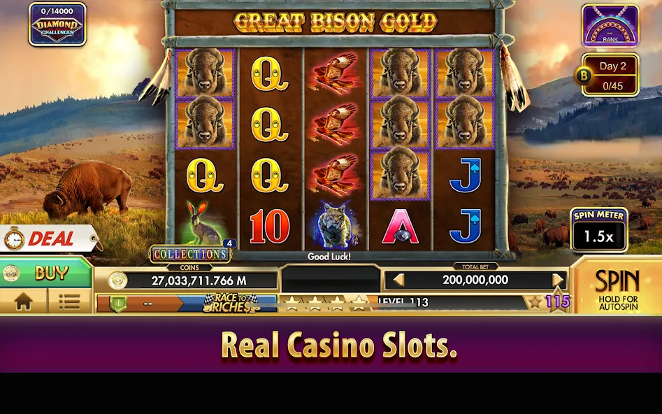 Взломанная Black Diamond Casino Slots (СЛОТЫ)  [МОД Mega Pack] — полная версия apk на Андроид screen 3