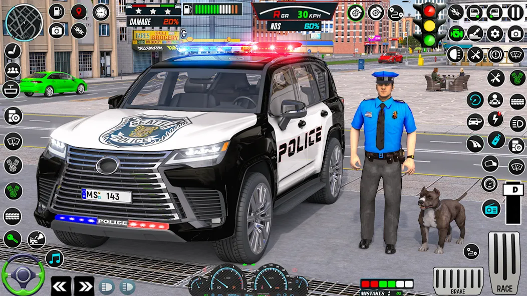 Взлом US Police Car Parking — King  [МОД Меню] — стабильная версия apk на Андроид screen 1