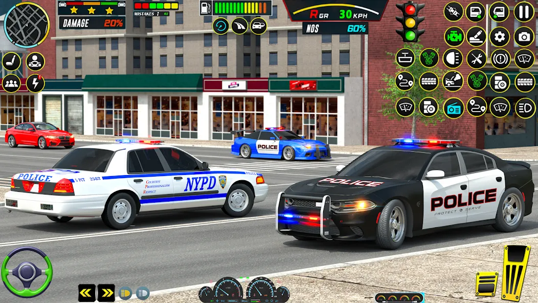 Взлом US Police Car Parking — King  [МОД Меню] — стабильная версия apk на Андроид screen 3