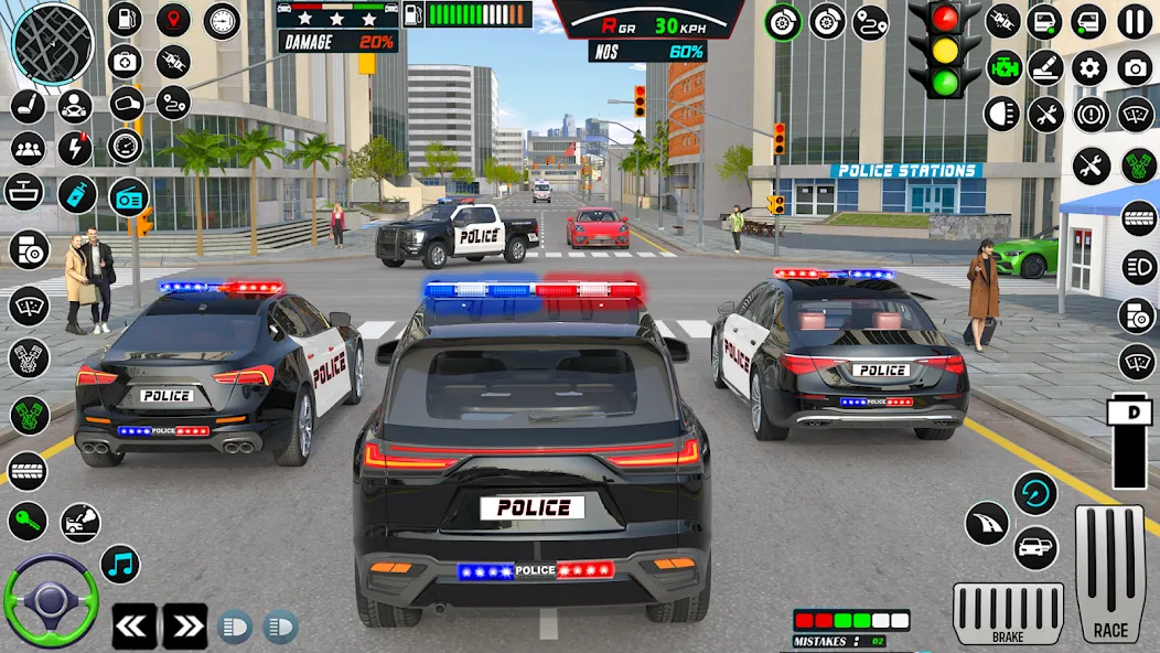 Взлом US Police Car Parking — King  [МОД Меню] — стабильная версия apk на Андроид screen 5