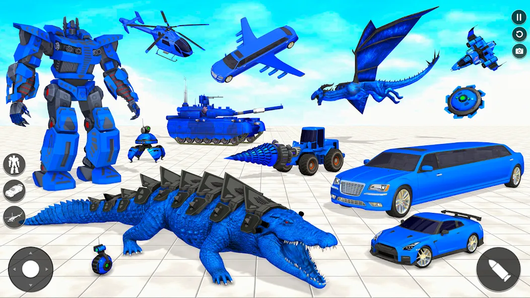 Скачать взлом Crocodile Animal Robot Games  [МОД Меню] — стабильная версия apk на Андроид screen 1