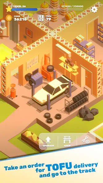 Скачать взломанную Tofu Drifter (Тофу Дрифтер)  [МОД Unlimited Money] — полная версия apk на Андроид screen 2