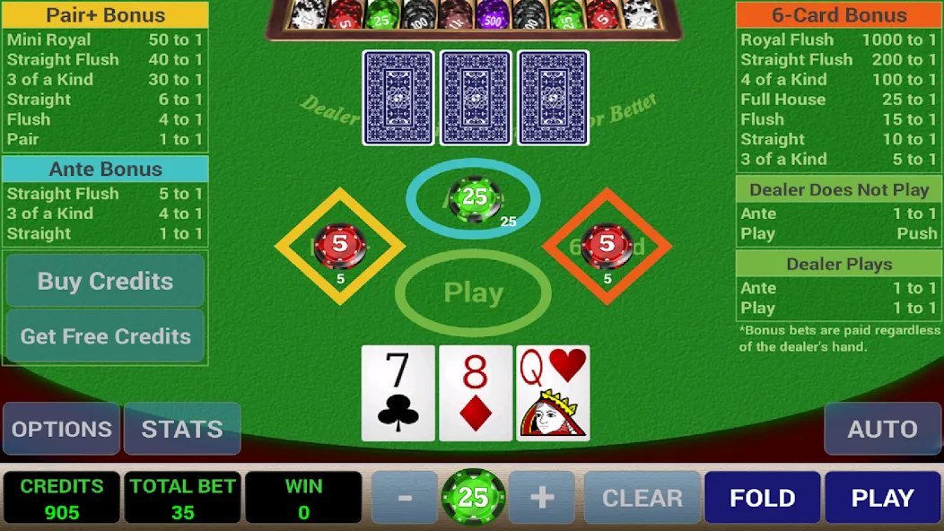 Скачать взлом Ace 3-Card Poker (эйс 3)  [МОД Меню] — полная версия apk на Андроид screen 2