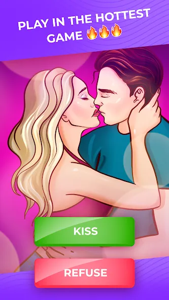 Скачать взломанную Kiss Me: Kissing Games 18+ (Кисс Ми)  [МОД Unlimited Money] — последняя версия apk на Андроид screen 1