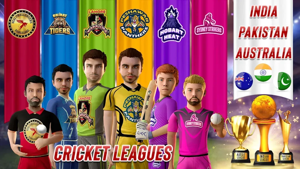 Скачать взломанную RVG Real World Cricket Game 3D (РВГ Реальная Мировая Крикетная Игра 3D)  [МОД Unlocked] — последняя версия apk на Андроид screen 5