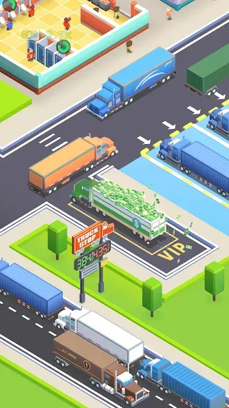 Взлом Travel Center Tycoon  [МОД Много монет] — последняя версия apk на Андроид screen 1