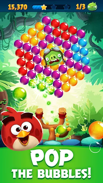 Скачать взломанную Angry Birds POP Bubble Shooter (Энгри Брдс ПОП Бабл Шутер)  [МОД Все открыто] — стабильная версия apk на Андроид screen 1