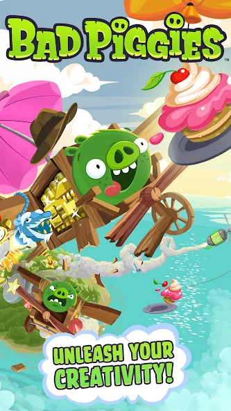 Скачать взлом Bad Piggies (Бэд Пиггиз)  [МОД Mega Pack] — стабильная версия apk на Андроид screen 1