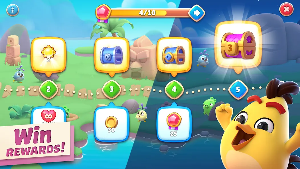 Взлом Angry Birds Journey (Энгри Бердс Джорни)  [МОД Меню] — последняя версия apk на Андроид screen 4