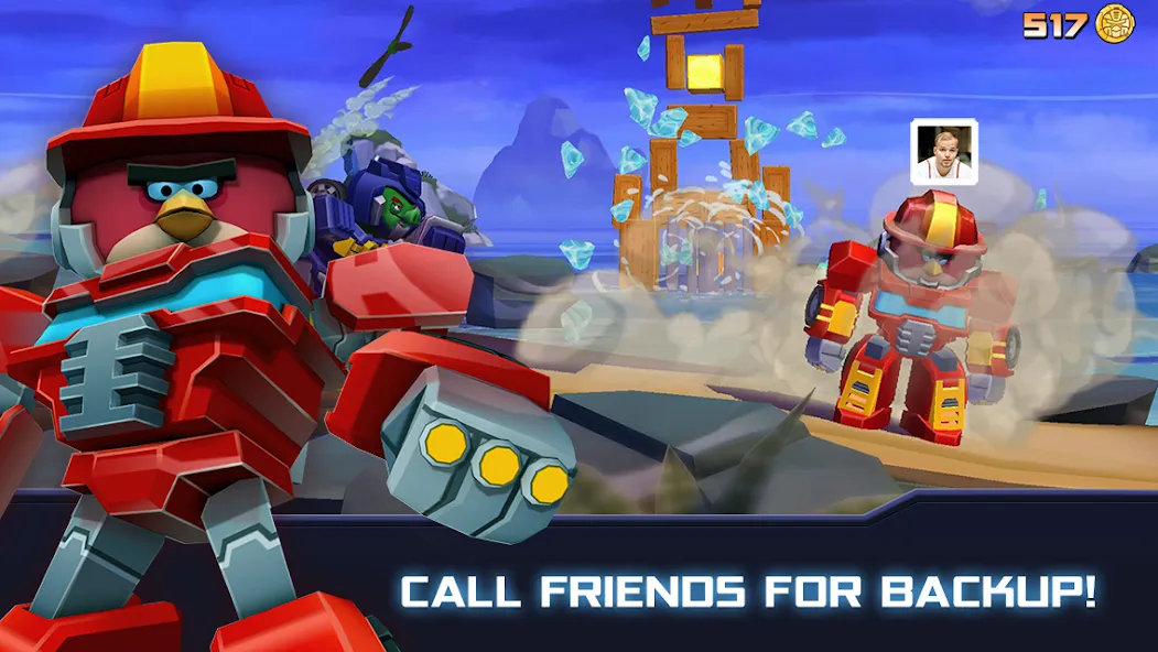 Скачать взломанную Angry Birds Transformers (Энгри Брдс Трансформеры)  [МОД Unlocked] — полная версия apk на Андроид screen 3