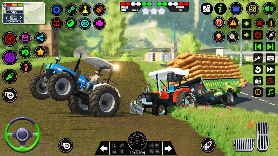 Скачать взлом Indian Tractor Farming Games  [МОД Бесконечные деньги] — полная версия apk на Андроид screen 1