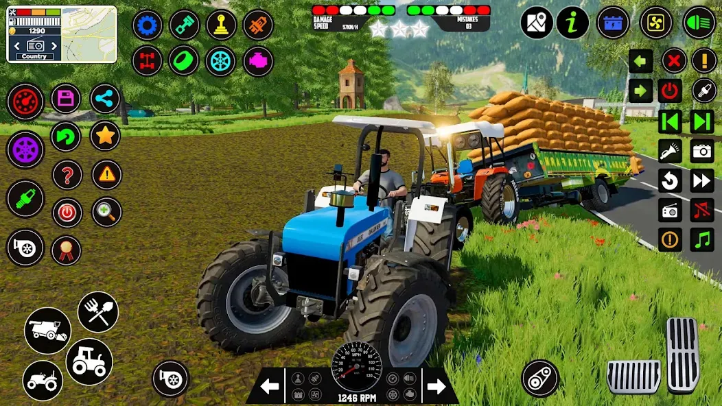 Скачать взлом Indian Tractor Farming Games  [МОД Бесконечные деньги] — полная версия apk на Андроид screen 4