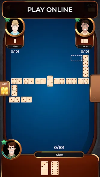 Взломанная Dominoes Online  [МОД Бесконечные деньги] — полная версия apk на Андроид screen 1