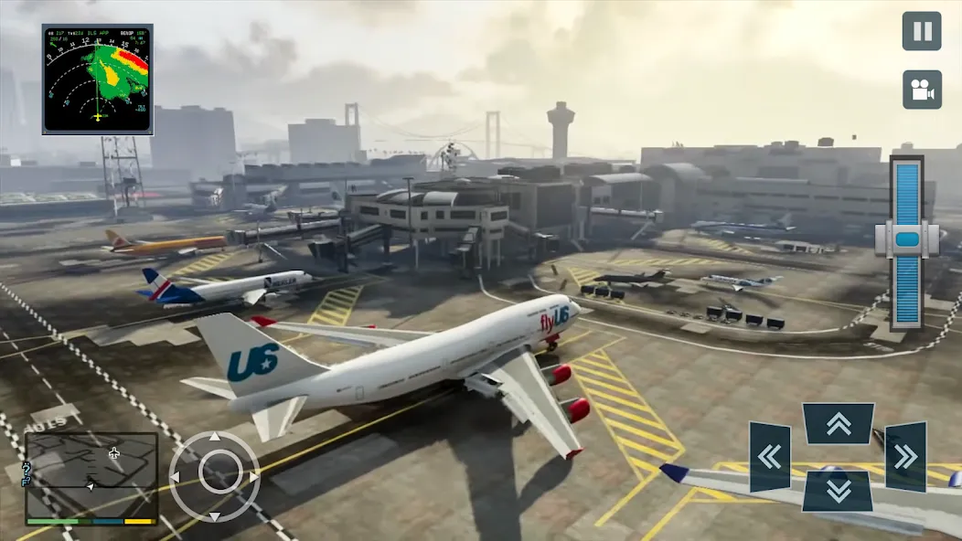 Скачать взлом Real Plane Flying Simulator  [МОД Все открыто] — последняя версия apk на Андроид screen 1