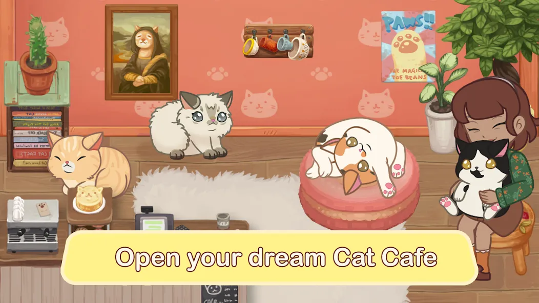 Взломанная Furistas Cat Cafe (Фуристас)  [МОД Много монет] — последняя версия apk на Андроид screen 1