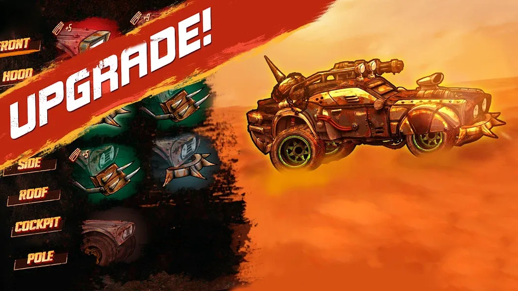 Скачать взломанную Road Warrior: Nitro Car Battle (Роуд Ворриор Нитро)  [МОД Все открыто] — стабильная версия apk на Андроид screen 5