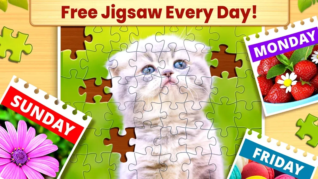 Скачать взломанную Jigsaw Puzzles: Picture Puzzle  [МОД Много денег] — стабильная версия apk на Андроид screen 3