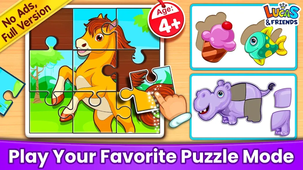 Взлом Puzzle Kids: Jigsaw Puzzles  [МОД Бесконечные деньги] — стабильная версия apk на Андроид screen 1