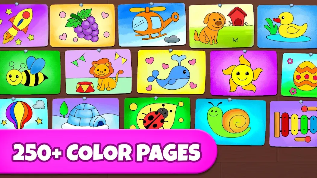 Взломанная Coloring Games: Color & Paint  [МОД Menu] — последняя версия apk на Андроид screen 4